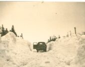 Photo prise dans les années 1940, alors qu’Eddie (à Médéric) Aucoin travaillait dans le Parc national des Hautes-Terres du Cap-Breton. — Gracieuseté