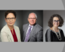Padminee Chundunsing, Jean Johnson et Liane Roy sont les candidats à la présidence de la FCFA.  &mdash; Courtoise/Montage Francopresse