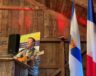 Marcel Aymar en performance lors de la soirée de reconnaissance de la Société acadienne de Clare. — Courtoisie de la Nouvelle-Écosse