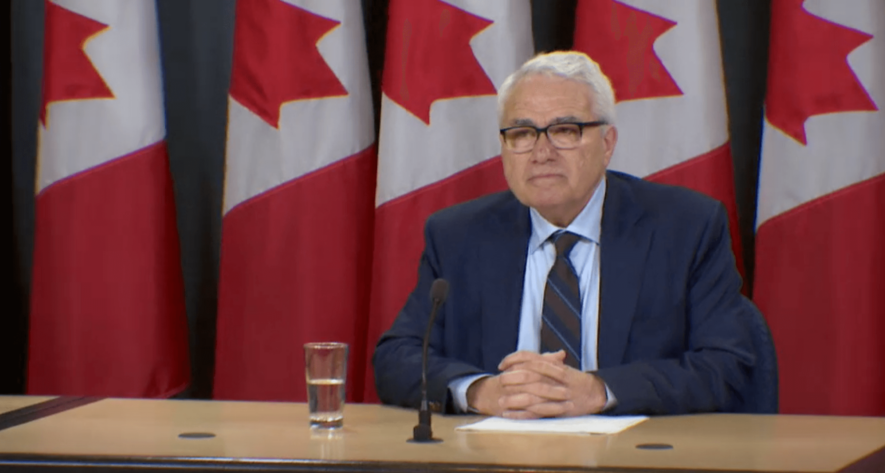 Raymond Théberge, commissaire aux langues officielles du Canada. — Photo : Capture d’écran – CPAC
