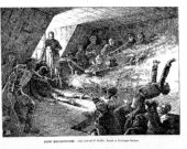 Émeutes de Caraquet, la mort du constable Gifford. The Canadian Illustrated News, vol. 11, no 7, 13 février 1875. Montréal, Burland-Desbarats Lithographic and Pub. Co. — Source : Canadian Illustrated News