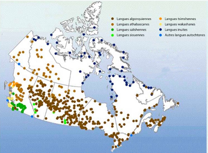  En 2016, 228 765 personnes parlaient une langue autochtone à la maison.  — Photo : Statistique Canada, Recensement de la population de 2016