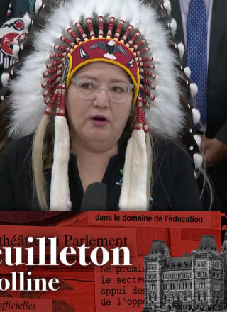 Cindy Woodhouse Nepinak indique que des chefs autochtones ont hâte de travailler sur de grands projets, d’autres sont très inquiets.  — Photo : Capture d’écran – CPAC
