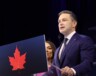 Pierre Poilievre a remporté la circonscription albertaine de Battle River–Crowfoot en Alberta avec un peu plus de 80 % des voix.  — Photo : Inès Lombardo – Francopresse (Archives)