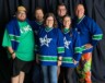 De g. à d., Alexandre Bazinet, Stéphane Marcoux, Renée Allard-O’Neil, Patrick Vaillancourt, Christine St-Pierre et Luc Larocque, joueurs de la Ligue d’improvisation du Nord de l’Ontario (LINO), ont formé la toute première équipe franco-ontarienne à participer à la Coupe Glacée, un tournoi d’impro à Mont-Laurier, Québec, du 8 au 10 août. — Photo : Courtoisie