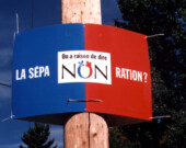 Dans les semaines précédant le référendum québécois de 1995, une partie de la francophonie canadienne s’inquiétait de son avenir.  — Photo : ©Zorion, CC-BY-SA, Wikimedia Commons