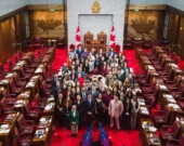 Le Parlement Jeunesse organisé par la FJCF est coordonné par le programme S’ENgage du Sénat, qui coordonne toutes les demandes scolaires ou d’organismes jeunesse, pour que les élèves ou étudiants accèdent à des connaissances approfondies sur le fonctionnement du Sénat. &mdash; Courtoisie Souhir Leteif 