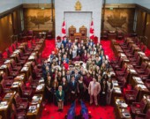 Les participants au Parlement jeunesse de 2026.  &mdash; Photo : Courtoisie – Souhir Leteif