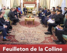 Le premier ministre indien, Narendra Modi, a accueilli le premier ministre Mark Carney et la délégation canadienne à la maison Hyderabad, la résidence officielle des invités du gouvernement.  &mdash; Photo : MEAphotogallery – CC BY-NC-ND 4.0