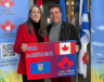 Nathalie Lachance, présidente de l’ACFA et Thomas Lukaszuk, porte-parole de Forever Canadian / Canadiens pour toujours &mdash; Crédit : photo tirée de la page Facebook de l’ACFA