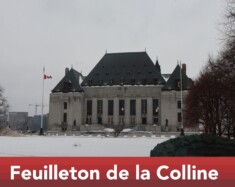 Ottawa fait appel devant la Cour suprême pour faire valoir le recours à la Loi sur les mesures d’urgence par Justin Trudeau, en 2022, utilisée pour mettre fin au convoi des camionneurs à Ottawa. &mdash; Inès Lombardo – Francopresse