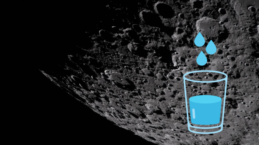 Voici le pôle Sud de la Lune, où les astronautes de la mission Artemis IV atterriront, en 2028!  &mdash; Photo : NASA / Montage As de l’info