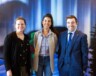 Les trois partenaires espèrent que la structure postsecondaire panterritoriale verra le jour en 2028. (Sur la photo : Marie-France Talbot, gestionnaire du Centre de formation Qaujimaniq à l’AFN, Souâad Larfi, directrice du service Formation à l’AFY, et Patrick Arsenault, directeur général au CNF). &mdash; Photo : Courtoisie - Collège nordique