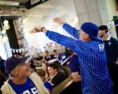 La Maison des Bleus est la fan zone officielle de l’équipe de France à Toronto pour la Coupe du monde 2026, installée au restaurant Ricarda’s. &mdash; Photo : Courtoisie