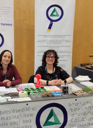 Krista Canogursky et Michelle Staszuk au Trade Show de Yellowknife en 2024.
— Courtoisie
