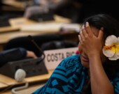 Le 14 aout 2025, à Genève, les négociations n’ont pas abouti à la signature d’un traité international contre la pollution plastique. — Photo IISD/ENB – Kiara Worth