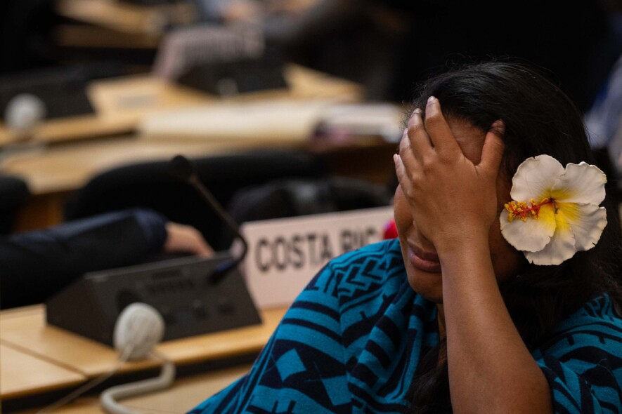 Le 14 aout 2025, à Genève, les négociations n’ont pas abouti à la signature d’un traité international contre la pollution plastique.  — Photo IISD/ENB – Kiara Worth