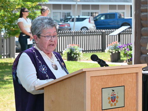 Pour la commissaire du Yukon, Adeline Webber, la réconciliation est sur la bonne voie dans le territoire.  — Photo Nelly Guidici
