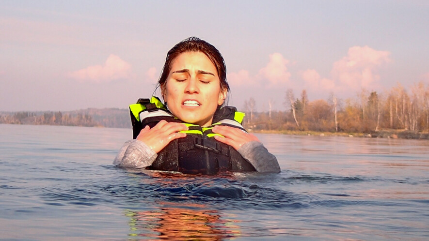 L’activité d’immersion dans les eaux froides permet de tester ses réflexes et apprendre les bons gestes.  — Courtoisie Sarsmart