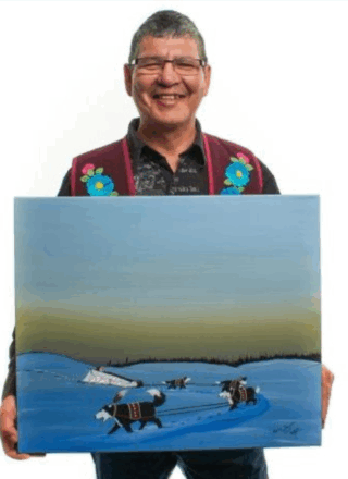 Archie Beaverho, artiste originaire de Behchokǫ̀ en 2023. — Courtoisie NWT Arts