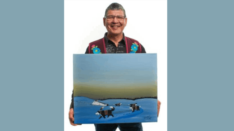 Archie Beaverho, artiste originaire de Behchokǫ̀ en 2023. — Courtoisie NWT Arts