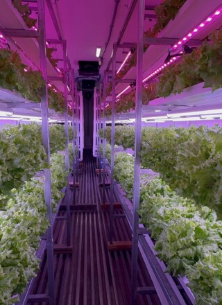 La ferme hydroponique, appelée Ag1054, est un projet d’agriculture nordique au bord du lac Kluane au Yukon. — Photo Nelly Guidici