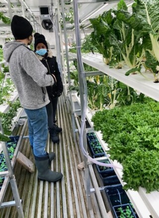 Une ferme hydroponique a été installée en 2021 à côté de la serre communautaire d’Inuvik.  &mdash; Courtoisie Peter Clarkson