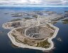 Vue aérienne de la mine Diavik, qui passera en 2026 d’une exploitation active à un chantier de réhabilitation sur plusieurs années. — Courtoisie Rio Tinto