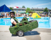 David Fiset, aussi connu sous le nom de Monsieur Gazon, en route pour la ville de Yellowknife avec une heure d’arrivée estimée au 27 janvier.  &mdash; Courtoise Claude Campagna Lupien