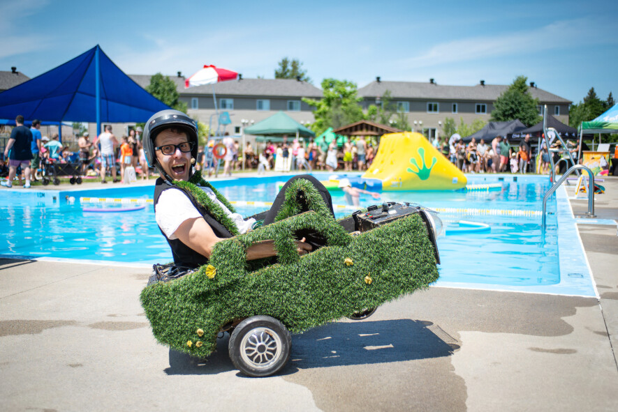 David Fiset, aussi connu sous le nom de Monsieur Gazon, en route pour la ville de Yellowknife avec une heure d’arrivée estimée au 27 janvier.  &mdash; Courtoise David Fiset