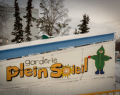 La Garderie Plein Soleil, à Yellowknife. Trois employé.e.s y ont été suspendu.e.s à la suite d’allégations d’inconduite, et plusieurs enquêtes sont en cours.  &mdash; Photo Cristiano Pereira