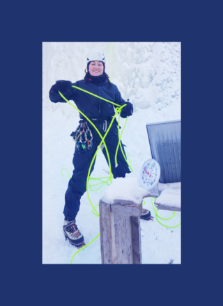 Chloé Tremblay a créé le tout premier club d'escalade de glace pour femmes au Yukon. &mdash; Courtoisie Chloé Tremblay