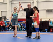 Tessa Logan Nendsa, 15 ans, a remporté son premier match le 9 mars 2026 face à une athlète du Nunavut. &mdash; Photo Nelly Guidici