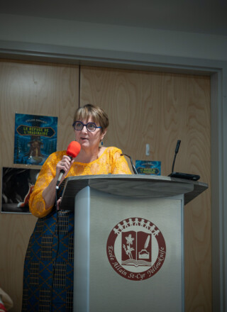 Yvonne Careen a retracé son parcours dans le Nord en rappelant que « ce n’est pas une personne qui mène une bataille, c’est une série de personnes qui les mènent ».  &mdash; Photo Cristiano Pereira