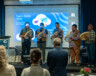 Les Yellowknives Dene Drummers ont marqué l’ouverture du Sommet panterritorial sur l’apprentissage dans le Nord canadien, le 3 juin, à Yellowknife. &mdash; Photo Cristiano Pereira