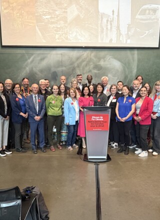 Une trentaine d’élu.e.s de municipalités des quatre coins du pays se sont rencontrés à Edmonton en Alberta dans le cadre du Sommet d’urgence sur le climat. &mdash; Courtoisie Climate Caucus