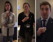 Marie-France Talbot, Souâad Larfi et Patrick Arsenault ont présenté un modèle de collaboration visant à renforcer l’offre postsecondaire en français au Nunavut, au Yukon et aux Territoires du Nord-Ouest.  &mdash; Photos Cristiano Pereira
