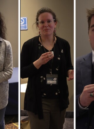 Marie-France Talbot, Souâad Larfi et Patrick Arsenault ont présenté un modèle de collaboration visant à renforcer l’offre postsecondaire en français au Nunavut, au Yukon et aux Territoires du Nord-Ouest.  &mdash; Photos Cristiano Pereira