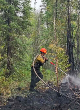 Plus de 200 feux de forêt sont toujours actifs aux Territoires du Nord-Ouest en date du 19 aout.  &mdash; Courtoisie