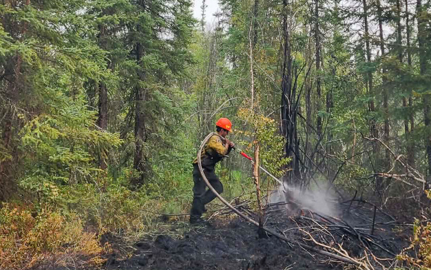 Plus de 200 feux de forêt sont toujours actifs aux Territoires du Nord-Ouest en date du 19 aout.  &mdash; Courtoisie