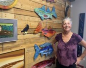 Diane Boudreau a profité de la rentrée de la Maison Bleue pour exposer certaines de ses œuvres dans le cadre d’une exposition. &mdash; Archives Aline Essombe