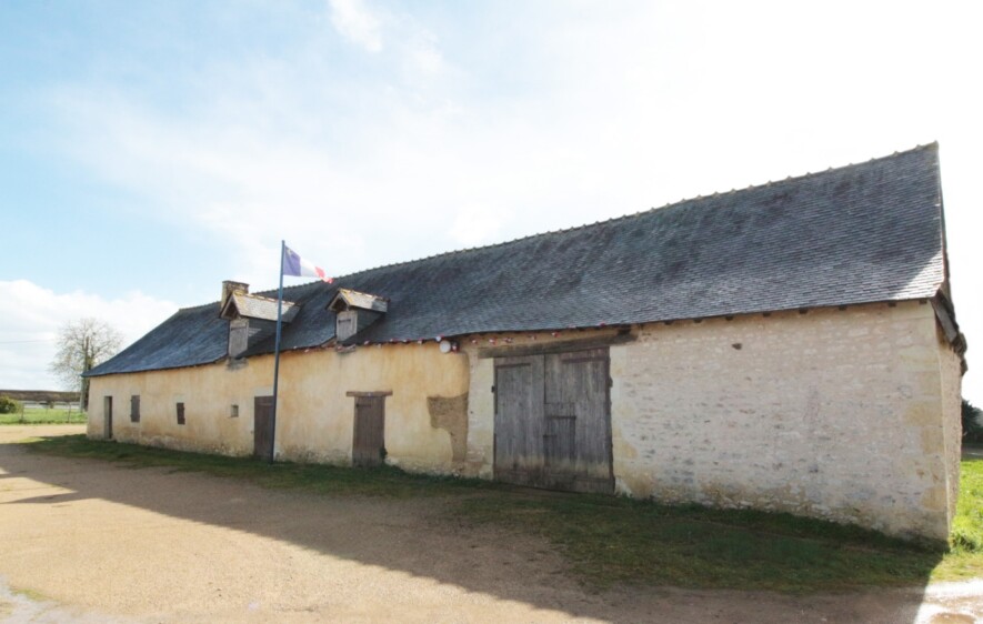 La ferme acadienne n° 6, située à la Croix-de-Justice, à Archigny. Source : Histoire et Patrimoine d’Archigny. Photo : Michel Marasse  
