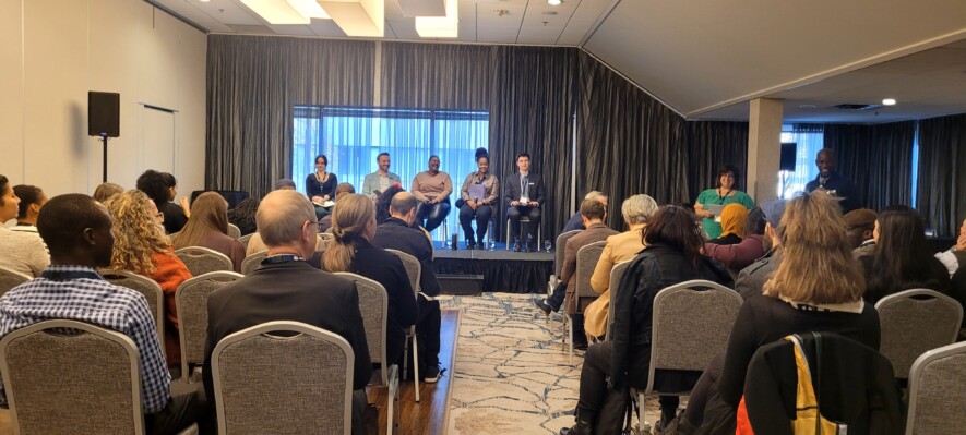 Une table ronde sur l’engagement au-delà des structures jeunesse a été présentée dans le cadre du Congrès annuel de la francophonie albertaine. Photo : Courtoisie  