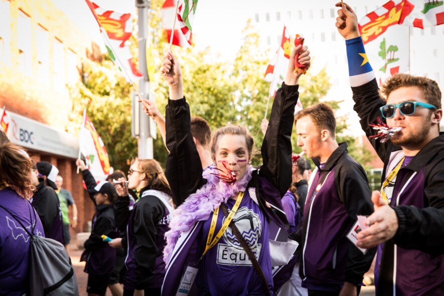 William Burton est d’avis que la FJCF forme bien des jeunes leadeurs francophones, à travers des initiatives comme les Jeux de la francophonie canadienne. Photo : FJCF  