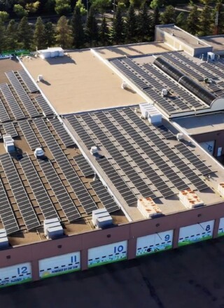 Saint-Albert a équipé trois de ses bâtiments avec des installations solaires. Photo : Courtoisie  