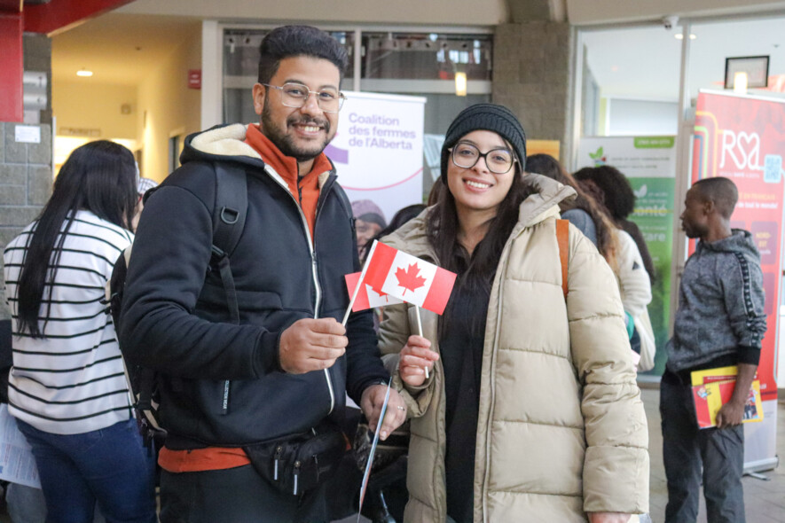 Environ 400 nouveaux arrivants se sont réunis le 15 novembre à La Cité francophone, à Edmonton, pour la JANA organisée par Francophonie Albertaine Plurielle (FRAP). Photo : Courtoisie  