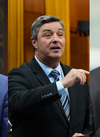  Les réponses d’Ali Shafqat, président du Conseil du Trésor, n’ont pas satisfait le conservateur Joël Godin et le bloquiste Mario Beaulieu. Photos : Inès Lombardo et Courtoisie  