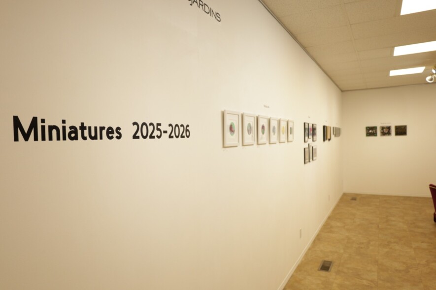 Les Miniatures resteront accrochées jusqu’au 24 janvier. Photo : Courtoisie  