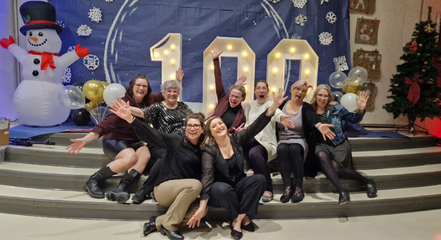 Ambiance festive et joyeuse à l’ACFA régionale de Grande Prairie. Photo : Courtoisie  