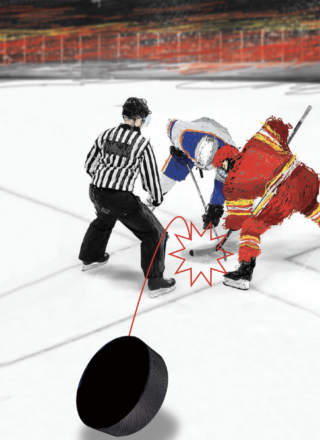 La bataille de l’Alberta, illustration Andoni Aldasoro. Archives - Le Franco   